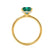 PARIS - Princess Emerald & Diamond 18k Yellow Gold Petite Hidden Halo