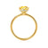 PARIS - Princess Yellow Sapphire & Diamond 18k Yellow Gold Petite Hidden Halo