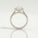 LAVENDER - Round Lab Diamond 950 Platinum Petite Halo Ring
