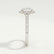LAVENDER - Round Lab Diamond 950 Platinum Petite Halo Ring