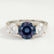 LEANORA - Round Alexandrite Platinum Trilogy