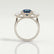LEANORA - Round Alexandrite 18k White Gold Trilogy