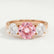 LEANORA - Round Morganite Pink Sapphire 18k Rose Gold Trilogy