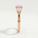 LEANORA - Round Morganite Pink Sapphire 18k Rose Gold Trilogy