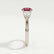 LEANORA - Round Ruby 950 Platinum Trilogy