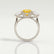 LEANORA - Round Yellow Sapphire 950 Platinum Trilogy