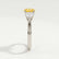 LEANORA - Round Yellow Sapphire 950 Platinum Trilogy