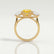 LEANORA - Round Yellow Sapphire 18k Yellow Gold Trilogy