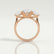 LEANORA - Round Lab Diamond 18k Rose Gold Trilogy Ring