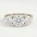 LEANORA - Round Lab Diamond 950 Platinum Trilogy Ring