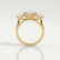 LEANORA - Round Lab Diamond 18k Yellow Gold Trilogy Ring