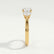 LEANORA - Round Lab Diamond 18k Yellow Gold Trilogy Ring