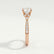 LILIANA - Round Lab Diamond 18k Rose Gold Shoulder Set Ring