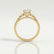 LILIANA - Round Lab Diamond 18k Yellow Gold Shoulder Set Ring