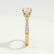 LILIANA - Round Lab Diamond 18k Yellow Gold Shoulder Set Ring