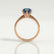 LILLIE - Alexandrite 18k Rose Gold 6 Prong Knife Edge Solitaire Ring