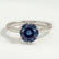 LILLIE - Alexandrite 950 Platinum 6 Prong Knife Edge Solitaire Ring