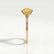 LILLIE - Round Yellow Lab Diamond 18k Rose Gold 6 Prong Knife Edge Solitaire Ring