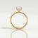 LIVELY - Cushion Lab Diamond 18k Yellow Gold Petite Hidden Halo Pavé Shoulder Set
