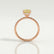 LIVELY - Cushion Yellow Lab Diamond 18k Rose Gold Petite Hidden Halo Pavé Shoulder Set Ring