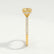 LIVELY - Cushion Yellow Lab Diamond 18k Yellow Gold Petite Hidden Halo Pavé Shoulder Set Ring