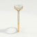 LIVELY - Elongated Cushion Lab Diamond 18k Yellow Gold Petite Hidden Halo Pavé Shoulder Set