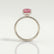 LIVELY - Elongated Cushion Pink Lab Diamond Platinum Petite Hidden Halo Pavé Shoulder Set