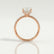 LIVELY - Emerald Lab Diamond & Diamond 18k Rose Gold Hidden Halo Micro Pavé Shoulder Set