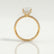 LIVELY - Emerald Lab Diamond & Diamond 18k Yellow Gold Hidden Halo Micro Pavé Shoulder Set