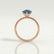 LIVELY - Marquise Blue Lab Diamond 18K Rose Gold Micro Pavé Hidden Halo