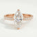 LIVELY - Marquise Lab Diamond 18K Rose Gold Micro Pavé Hidden Halo