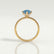 LIVELY - Pear Blue Lab Diamond 18K Yellow Gold Micro Pavé Hidden Halo