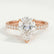 LIVELY - Pear Lab Diamond 18K Rose Gold Micro Pavé Hidden Halo