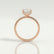 LIVELY - Princess Lab Diamond 18k Rose Gold Petite Hidden Halo