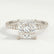 LIVELY - Princess Lab Diamond 950 Platinum Petite Hidden Halo