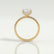 LIVELY - Princess Lab Diamond 18k Yellow Gold Petite Hidden Halo