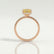 LIVELY - Princess Yellow Lab Diamond 18k Rose Gold Petite Hidden Halo