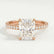 LIVELY - Radiant Lab Diamond 18k Rose Gold Micro Pavé Hidden Halo
