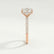 LIVELY - Round Lab Diamond 18k Rose Gold Hidden Halo Micro Pavé Shoulder Set Ring