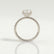 LIVELY - Round Lab Diamond 950 Platinum Petite Hidden Halo Pavé Shoulder Set Ring