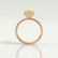 LIVELY - Round Yellow Lab Diamond 18k Rose Gold Petite Hidden Halo Pavé Shoulder Set Ring