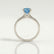 LOTTIE - Round Blue Lab Diamond 4 Claw Solitaire Platinum