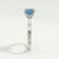 LOTTIE - Round Blue Lab Diamond 4 Claw Solitaire Platinum