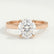 Lottie round lab diamond 18k rose gold engagement ring