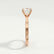Lottie round lab diamond 18k rose gold engagement ring
