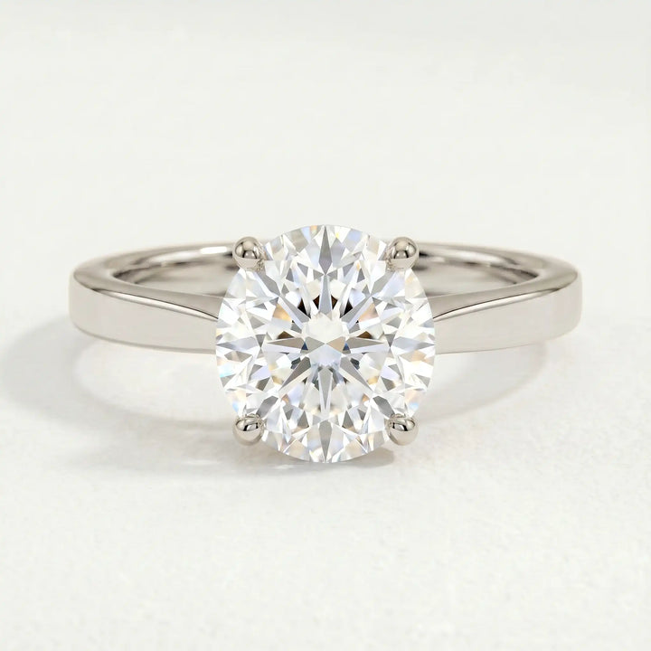 LOTTIE - Round Lab Diamond 4 Claw Solitaire Platinum