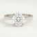 Lottie round lab diamond 18k white gold platinum engagement ring