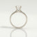 Lottie round lab diamond 18k white gold platinum engagement ring
