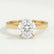 Lottie round lab diamond 18k yellow gold engagement ring