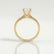 Lottie round lab diamond 18k yellow gold engagement ring